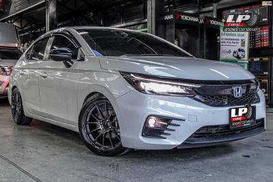 รถ - HONDA CITY ป้ายแดง ล้อแม็ก - ENKEI SC48 Hyper Dark ขอบ - 17x7.5 ET38 4x100 ยางเดิม - FIRENZA ST-01A เบอร์ - 205/45-17