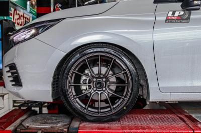 รถ - HONDA CITY ป้ายแดง ล้อแม็ก - ENKEI SC48 Hyper Dark ขอบ - 17x7.5 ET38 4x100 ยางเดิม - FIRENZA ST-01A เบอร์ - 205/45-17