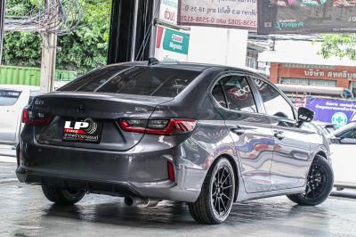 รถ - HONDA CITY ล้อแม็ก -ADVANTI N719 FlowForming ดำด้าน ขอบ -15x7 ET35 4x100 ยาง - BRIDGESTONE RE004 เบอร์ - 195/55-15