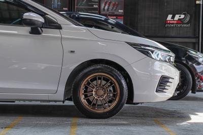 รถ - HONDA CITY ล้อแม็ก -SEVENFIFTH RE30 น้ำตาลไหม้ ขอบ -15x7 ET35 4x100 ยาง- LENSO D-1CS
เบอร์ -195/55-15