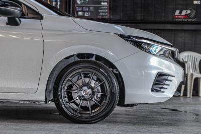 รถ - HONDA CITY ล้อแม็ก -NK Performance NK105N (TC105n) Flowforming NK Dark ขอบ - 16x7 ET35 4x100 ยาง- YOKOHAMA ES32 เบอร์ - 205/50-16