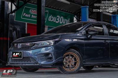 รถ -HONDA CITY ล้อแม็ก - NK Performance NK28N Flowforming น้ำตาล สเปค - 16x7 ET35 4x100
ยาง - YOKOHAMA AE50 เบอร์ -185/55-16