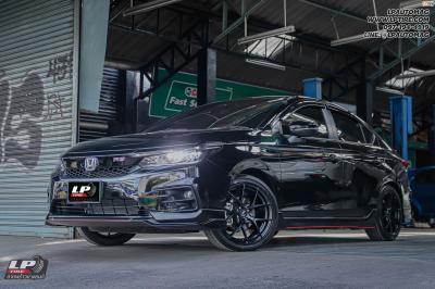 รถ - HONDA CITY ล้อแม็ก - LENSO Jager Dyna ดำด้าน สเปค - 17x7.5 ET35 4x100 ยาง - YOKOHAMA V552 เบอร์ - 205/45-17