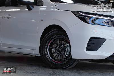 รถ - HONDA CITY ล้อแม็ก - ADVANTI N663 TALLO FlowForming สเปค - 15x7 ET35 4x100 ยาง -YOKOHAMA V701 เบอร์ - 195/55-15