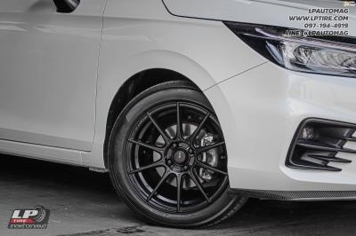 รถ - HONDA CITY ล้อแม็ก - ADVANTI N719 FlowForming ดำด้าน DBK1UK สเปค - 16x7 ET35 4x100 ยาง - YOKOHAMA ES32 เบอร์ - 205/50-16