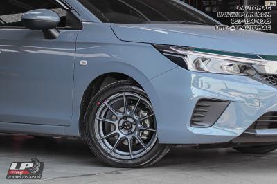 รถ - HONDA CITY  ล้อแม็ก - ENKEI SC46 เทาด้าน สเปค - 16x7 ET35 4x100 ยาง - YOKOHAMA AE51
เบอร์ -195/50-16