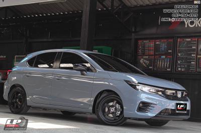 รถ - HONDA CITY ล้อแม็ก - NK388 (SPOON) Flowforming ดำด้าน สเปค - 16x7 ET35 4x100 ยาง - YOKOHAMA AE50 เบอร์ - 185/55-16