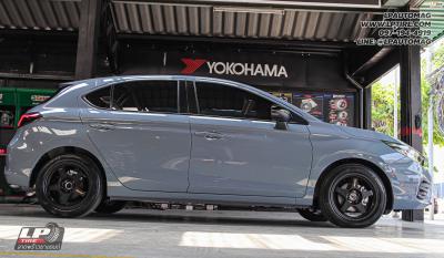 รถ - HONDA CITY ล้อแม็ก - NK388 (SPOON) Flowforming ดำด้าน สเปค - 16x7 ET35 4x100 ยาง - YOKOHAMA AE50 เบอร์ - 185/55-16