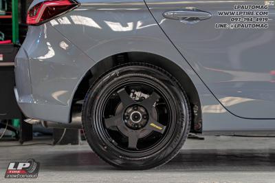 รถ - HONDA CITY ล้อแม็ก - NK388 (SPOON) Flowforming ดำด้าน สเปค - 16x7 ET35 4x100 ยาง - YOKOHAMA AE50 เบอร์ - 185/55-16