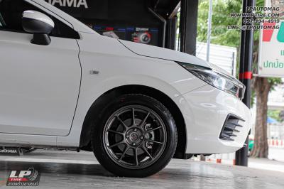 รถ - HONDA CITY ล้อแม็ก - AOW-105X (TC105X) EJ-TITAN สเปค -16x7 ET36 4x100 ยาง - LENSO D-1CS เบอร์ - 195/50-16