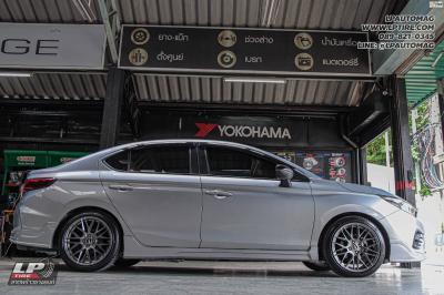 รถ - HONDA CITY ล้อแม็ก - SSW S348 เทากัน สเปค - 17x8 ET38 4x100 ยาง - LENSO D-1CS เบอร์ -205/45-17