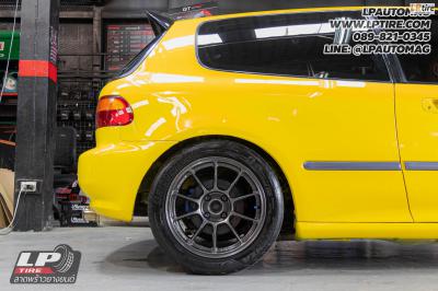 รถ - HONDA CIVIC ล้อแม็ก -NK Performance NK105XF (TC105XF) Flowforming NK DARK-2 สเปค - 15x7 ET35 4x100 ยาง - BRIDGESTONE POTENZA RE004 เบอร์ -195/50-15