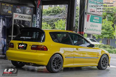 รถ - HONDA CIVIC ล้อแม็ก -NK Performance NK105XF (TC105XF) Flowforming NK DARK-2 สเปค - 15x7 ET35 4x100 ยาง - BRIDGESTONE POTENZA RE004 เบอร์ -195/50-15