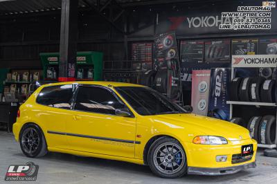 รถ - HONDA CIVIC ล้อแม็ก -NK Performance NK105XF (TC105XF) Flowforming NK DARK-2 สเปค - 15x7 ET35 4x100 ยาง - BRIDGESTONE POTENZA RE004 เบอร์ -195/50-15