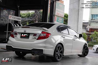 รถ - HONDA CIVIC ล้อแม็ก - LENSO JAGER GAMMA ดำมิลลิ่งเงิน สเปค - 17x7.5 ET38 5x114.3 รัดยาง - ALLIANCE AL30 030Ex เบอร์ - 215/45-17