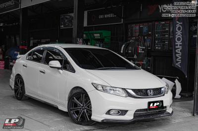 รถ - HONDA CIVIC ล้อแม็ก - LENSO JAGER GAMMA ดำมิลลิ่งเงิน สเปค - 17x7.5 ET38 5x114.3 รัดยาง - ALLIANCE AL30 030Ex เบอร์ - 215/45-17