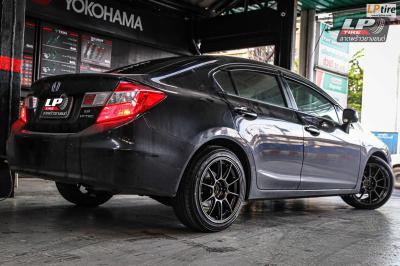 รถ - HONDA CIVIC FB ล้อแม็ก - Auto Option AOW-105X (TC105X) EJ-TITAN สเปค - 17x8.5 ET32 5x114.3 รัดยาง - ALLIANCE AL30 030Ex เบอร์ - 225/45-17