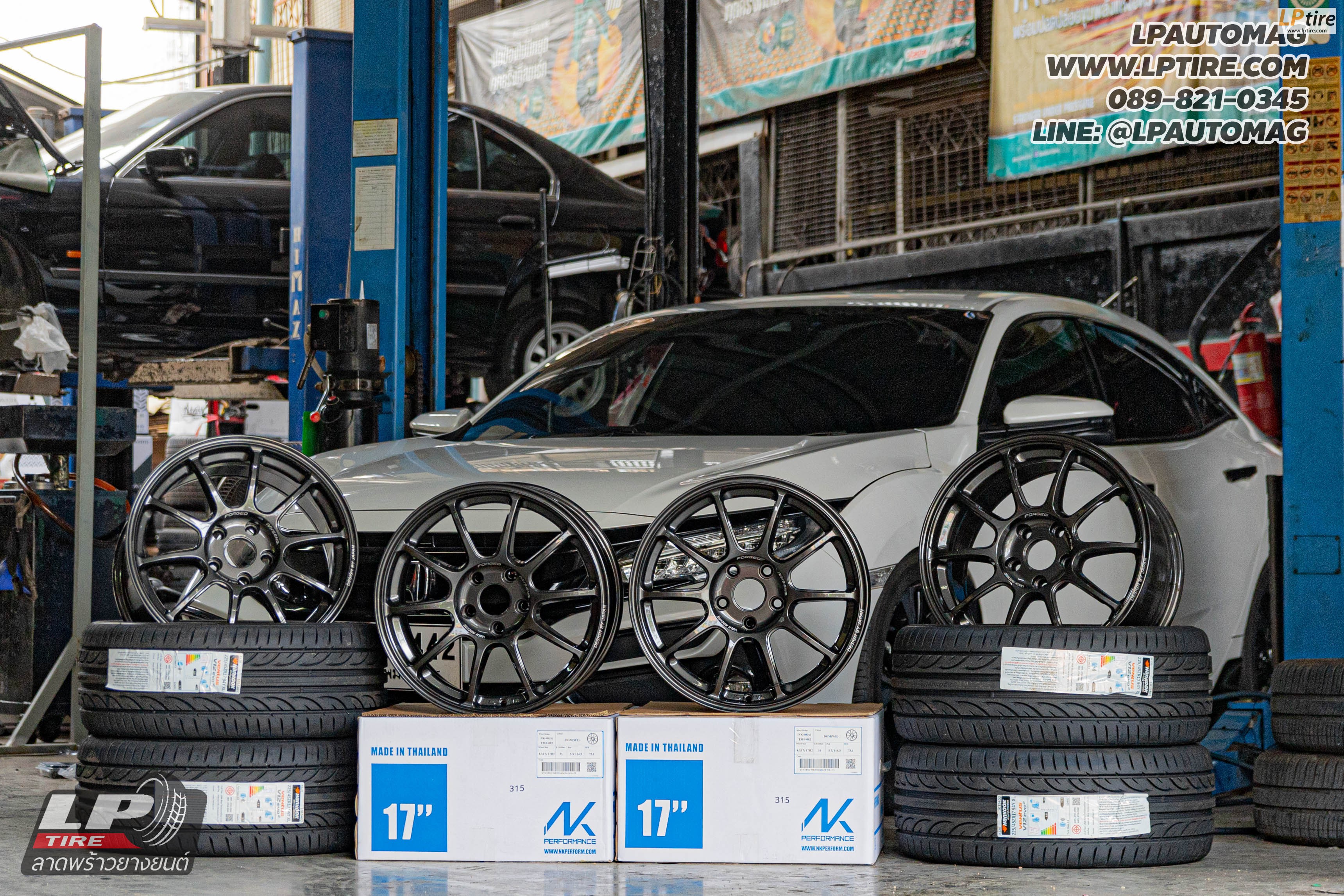 รถ - HONDA CIVIC ล้อแม็ก - NK Performance NK40 (ZE40) FlowForming สเปค- 17x8.5 ET35 5x114.3
ยาง- HANKOOK K120 V12 EVO2 เบอร์- 225/45-17