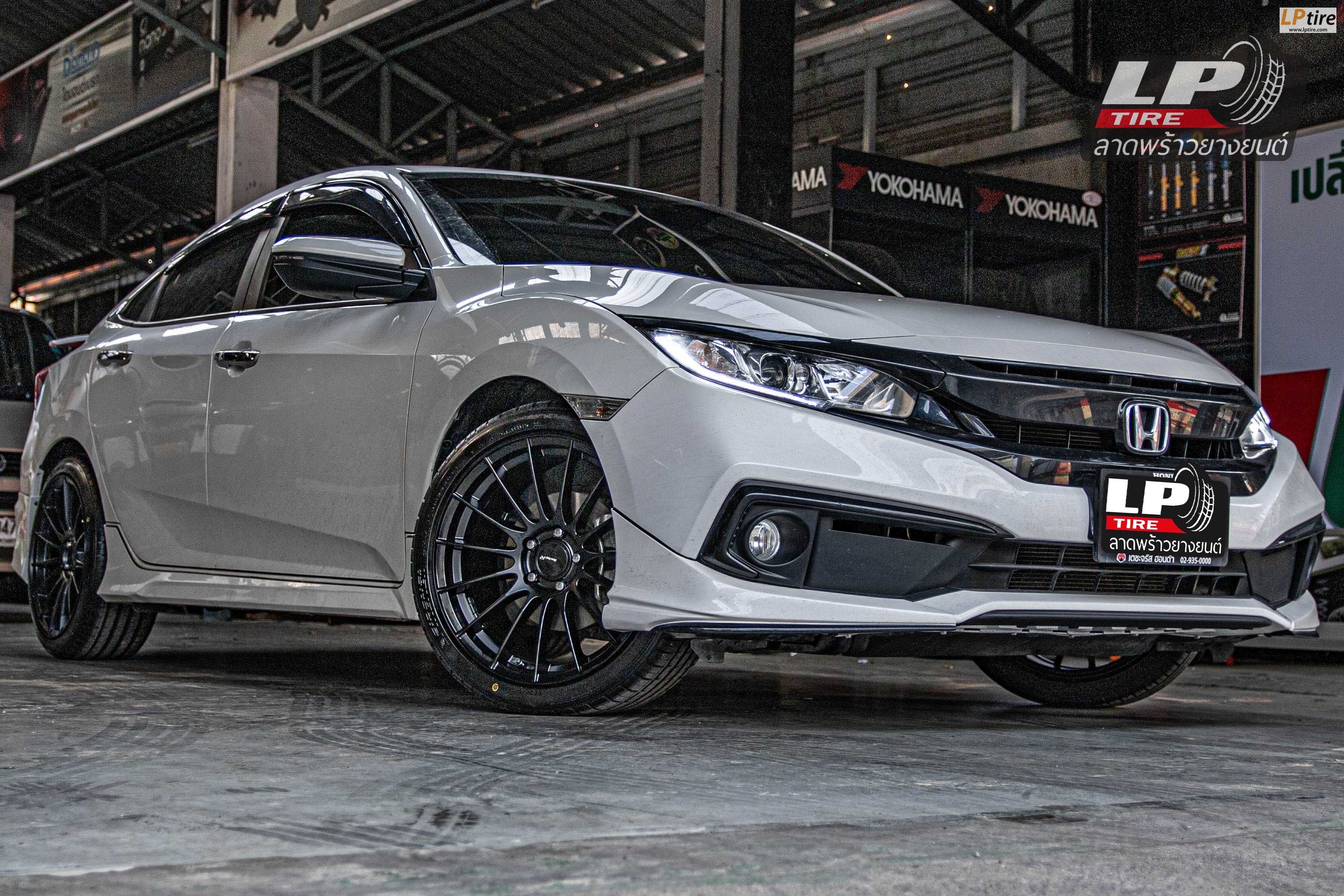 รถ -HONDA CIVIC ล้อแม็ก - MGW MF-1198F ดำด้าน สเปค - 18x8.5 ET38 5x113 ยาง - FIRENZA ST-01A
เบอร์- 235/40-18