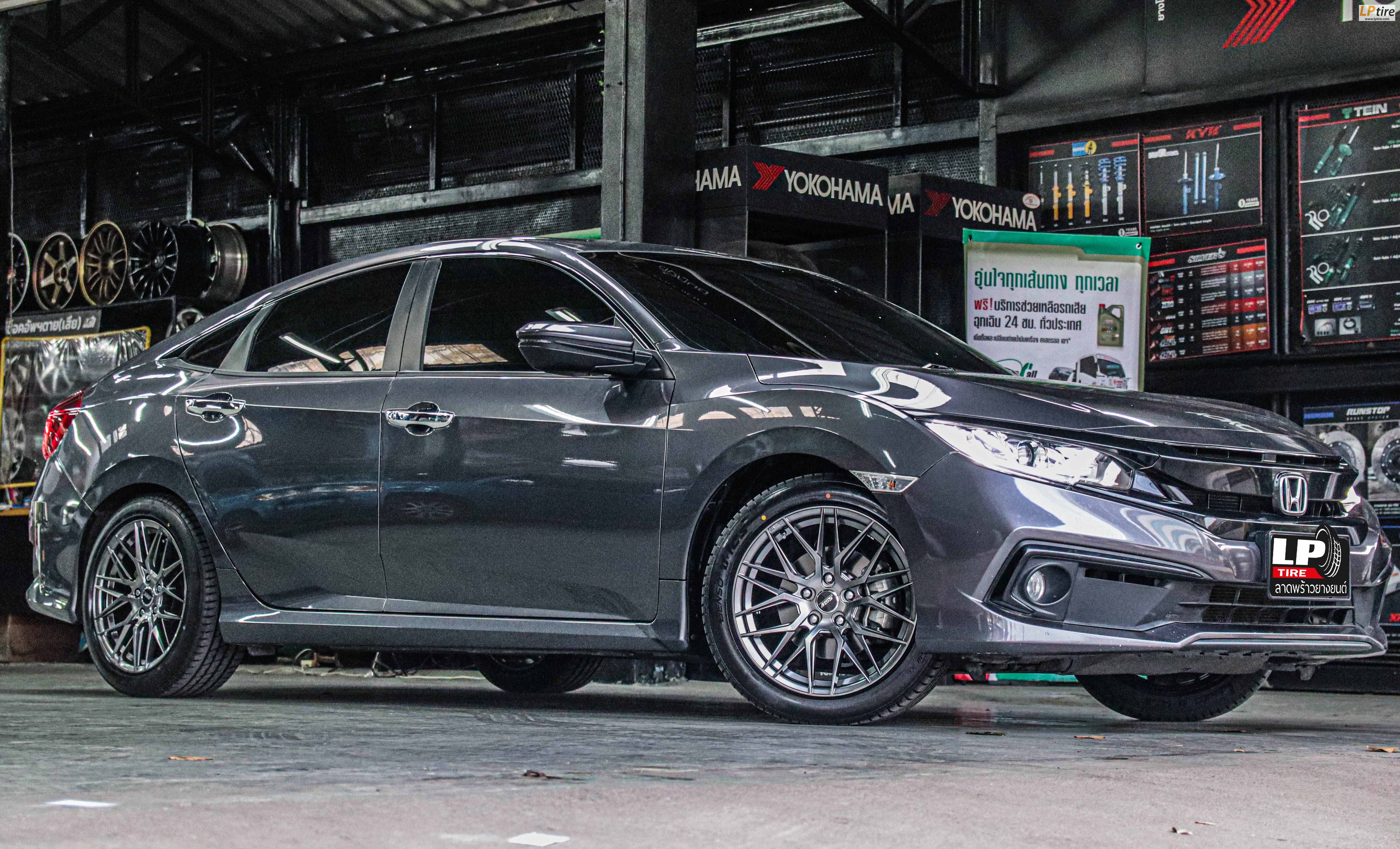 รถ -HONDA CIVIC ล้อแม็ก - SSW S348 HB ขอบ - 17x8 ET38 5x114.3 ยาง - LENSO D-1CS เบอร์ -215/50-17