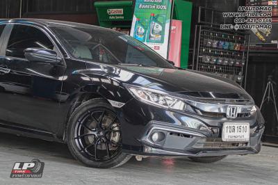 รถ - HONDA CIVIC ล้อแม็ก - LENSO Jager Dyna ดำด้าน สเปค - 17x7.5 ET35 5x114.3 ยาง - LENSO D-1CS เบอร์ - 215/50-17