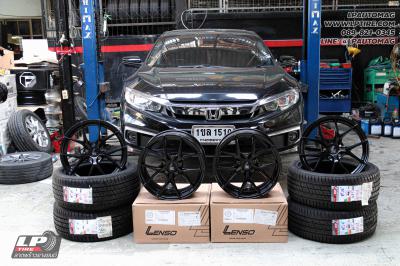 รถ - HONDA CIVIC ล้อแม็ก - LENSO Jager Dyna ดำด้าน สเปค - 17x7.5 ET35 5x114.3 ยาง - LENSO D-1CS เบอร์ - 215/50-17