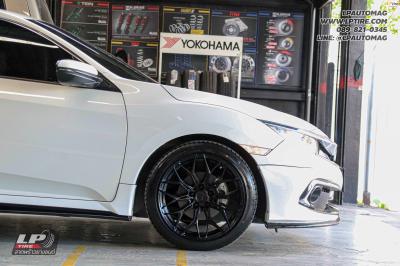 รถ -HONDA CIVIC ล้อแม็ก - VAGE VF032 ดำด้าน สเปค - 18x8.5 ET35 5x112-5x114.3 ยาง - LENSO D-1CS เบอร์ - 225/45-18