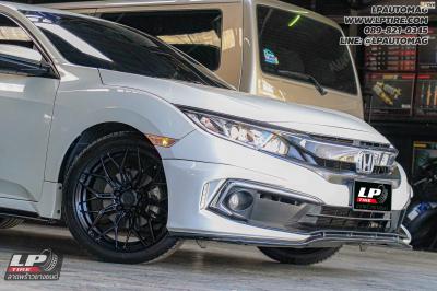 รถ -HONDA CIVIC ล้อแม็ก - VAGE VF032 ดำด้าน สเปค - 18x8.5 ET35 5x112-5x114.3 ยาง - LENSO D-1CS เบอร์ - 225/45-18