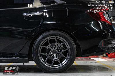 รถ - HONDA CIVIC ล้อแม็ก - ORI WHEELS CHAPTER-4 FlowForming V-DARK สเปค - 17x8 ET35 5x112-5x114.3 ยาง - ALLIANCE AL30 030Ex เบอร์- 215/50-17 ตัวปรับแคมเบอร์หลัง - Silvers Camber Max