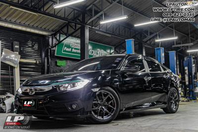 รถ - HONDA CIVIC ล้อแม็ก - ORI WHEELS CHAPTER-4 FlowForming V-DARK สเปค - 17x8 ET35 5x112-5x114.3 ยาง - ALLIANCE AL30 030Ex เบอร์- 215/50-17 ตัวปรับแคมเบอร์หลัง - Silvers Camber Max