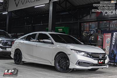รถ - HONDA CIVIC ล้อแม็ก - LENSO YETI ดำด้าน สเปค - 17x7.5 ET35 5x114.3 ยาง - ALLIANCE AL30 030Ex เบอร์ -215/50-17