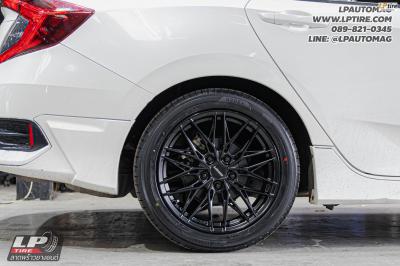 รถ - HONDA CIVIC ล้อแม็ก - LENSO YETI ดำด้าน สเปค - 17x7.5 ET35 5x114.3 ยาง - ALLIANCE AL30 030Ex เบอร์ -215/50-17