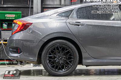 รถ - HONDA CIVIC ล้อแม็ก - LENSO VENTUS ดำด้าน สเปค - 17x7 ET35 5x114.3 ยาง - ALLIANCE AL30 030Ex เบอร์ - 215/50-17