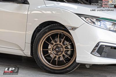 รถ - HONDA CIVIC ล้อแม็ก - KONIG N781 HyperGram FlowForming น้ำตาล สเปค - 18x8.5 ET35 5x114.3 ยาง -LENSO D-1CS เบอร์ - 225/45-18