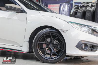 รถ - HONDA CIVIC ล้อแม็ก - VAGE VF04 FlowForming BLACK FLAT สเปค - 18x8.5 ET35 5x112-5x114.3
ยาง - LENSO D-1CS เบอร์ - 225/45-18