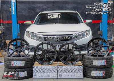รถ - HONDA CIVIC ล้อแม็ก - VAGE VF04 FlowForming BLACK FLAT สเปค - 18x8.5 ET35 5x112-5x114.3
ยาง - LENSO D-1CS เบอร์ - 225/45-18