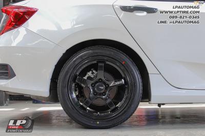 รถ -HONDA CIVIC ล้อแม็ก - INSPI ADVAN GT BEYOND FlowForming BLACK สเปค - 17x8 ET35 5x112-5x114.3 ยาง - ALLIANCE AL30 030Ex เบอร์ - 215/50-17