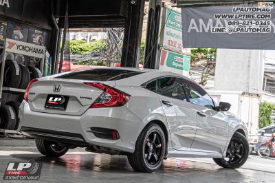 รถ -HONDA CIVIC ล้อแม็ก - INSPI ADVAN GT BEYOND FlowForming BLACK สเปค - 17x8 ET35 5x112-5x114.3 ยาง - ALLIANCE AL30 030Ex เบอร์ - 215/50-17