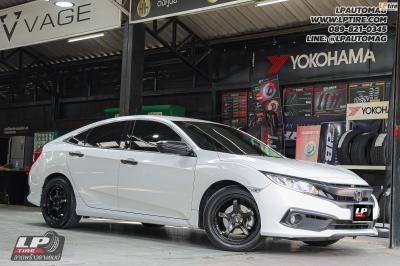 รถ -HONDA CIVIC ล้อแม็ก - INSPI ADVAN GT BEYOND FlowForming BLACK สเปค - 17x8 ET35 5x112-5x114.3 ยาง - ALLIANCE AL30 030Ex เบอร์ - 215/50-17