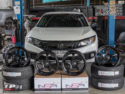 รถ -HONDA CIVIC ล้อแม็ก - INSPI ADVAN GT BEYOND FlowForming BLACK สเปค - 17x8 ET35 5x112-5x114.3 ยาง - ALLIANCE AL30 030Ex เบอร์ - 215/50-17