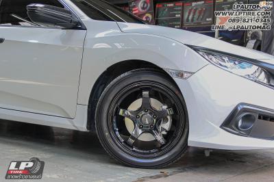 รถ -HONDA CIVIC ล้อแม็ก - INSPI ADVAN GT BEYOND FlowForming BLACK สเปค - 17x8 ET35 5x112-5x114.3 ยาง - ALLIANCE AL30 030Ex เบอร์ - 215/50-17