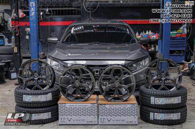 รถ - HONDA CIVIC ล้อแม็ก - VAGE VFX01 FlowForming V-DARK สเปค - 17x8.5 ET35 5x112-5x114.3
รัดยาง - MICHELIN PILOT SPORT 5 เบอร์ - 215/45-17