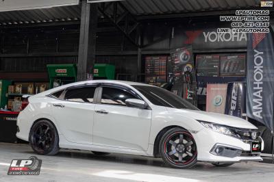 รถ - HONDA CIVIC&nbsp;ล้อแม็ก - NK Performance NK37 (TE37) Flowforming สเปค - 18x8.5 ET35 5x114.3
รัดยาง - LENSO D-1CS เบอร์ - 235/40-18 ตัวปรับแคมเบอร์ - Camber MAX โช๊คสตรัท H DRIVE S. SPEC ปรับหนืด 32 ระดั