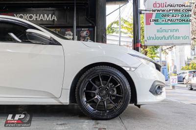 รถ - HONDA CIVIC&nbsp;ล้อแม็ก - NK Performance NK40-A (ZE40) Flowforming DGM สเปค - 18x8.5 ET35 5x114.3&nbsp;iรัดยาง - LENSO D-1CS เบอร์ - 235/40-18