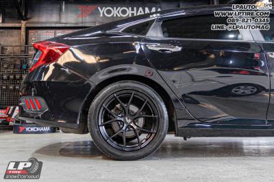 รถ -HONDA CIVIC&nbsp;ล้อแม็ก - LENSO Jager Dyna ดำด้าน สเปค - 17x7.5 ET35 5x114.3
