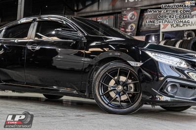 รถ -HONDA CIVIC&nbsp;ล้อแม็ก - LENSO Jager Dyna ดำด้าน สเปค - 17x7.5 ET35 5x114.3