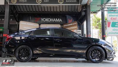รถ - HONDA CIVIC&nbsp;ล้อแม็ก - VAGE VF032 FlowForming V-BLACK สเปค - 18x8.5 ET35 5x114.3-5x112
ยาง - BRIDGESTONE TURANZA T6 เบอร์ - 235/40-18