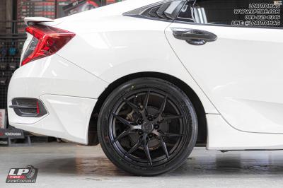 รถ - HONDA CIVIC&nbsp;ล้อแม็ก - ORI WHEELS CHAPTER-4 FlowForming ดำด้าน สเปค - 18x8.5 ET35 5x114.3-5x112&nbsp;รัดยาง - YOKOHAMA V553 เบอร์ - 235/40-18