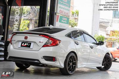 รถ - HONDA CIVIC&nbsp;ล้อแม็ก - ORI WHEELS CHAPTER-4 FlowForming ดำด้าน สเปค - 18x8.5 ET35 5x114.3-5x112&nbsp;รัดยาง - YOKOHAMA V553 เบอร์ - 235/40-18
