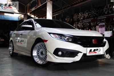 รถ - HONDA CIVIC X ล้อแม็ก - EmotionR BY LENSO LMR สีHSขอบเงา สเปค - 18x8.5 5x120-5x114.3 ET33 รัดยาง - YOKOHAMA BluEarth-GT AE51 เบอร์ - 235/45-18